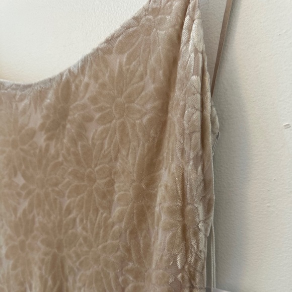 NWT Reformation Symphony Velvet Dress in Champagne Floral Velvet | Size XS - Picture 6 of 16